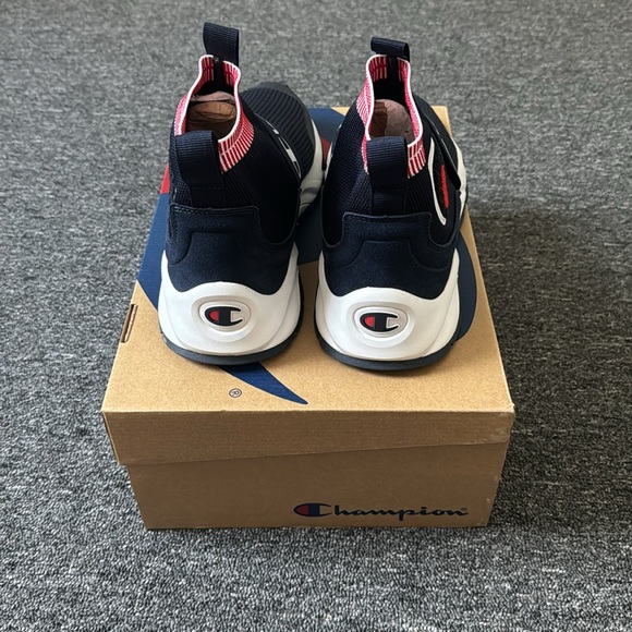 NEW Mens Champion Rally Pro High Top Shoe Size 10.5 Navy Blue. - Picture 3 of 6